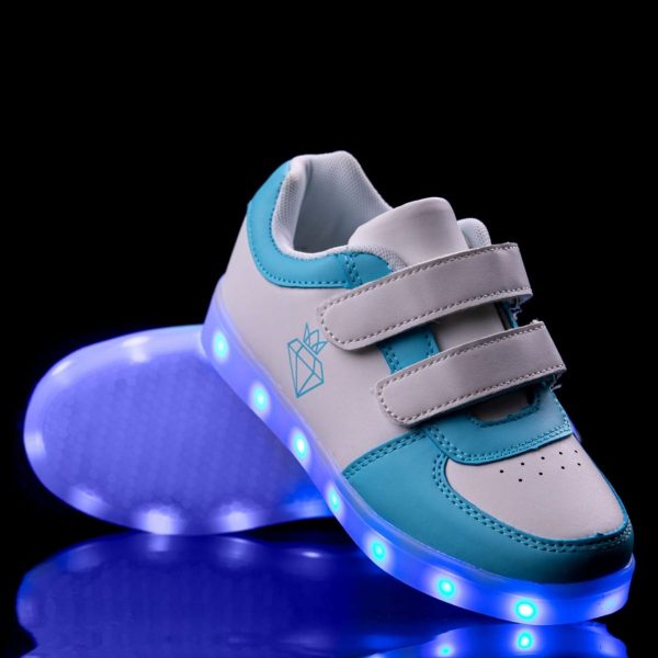 svítící boty dětské modré